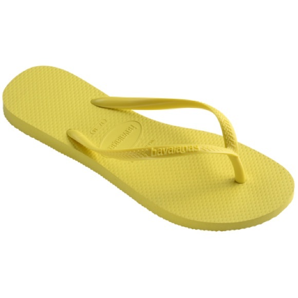Havianas Slim Flip Flop Pixel Yellow NWT - Picture 3 of 10